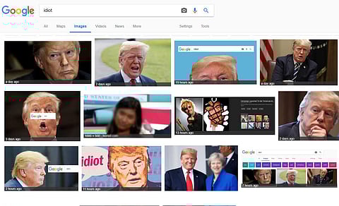 Screengrab from google search