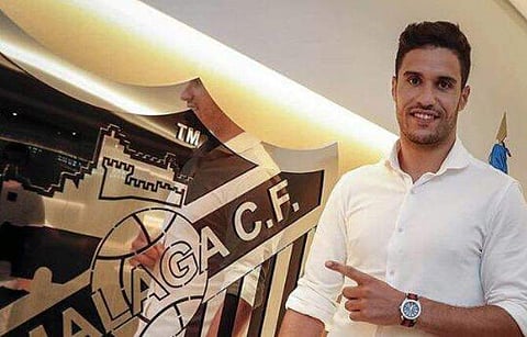 Munir El Kajoui said that he intended to work hard, although he avoided talking about promotion. (Photo | Malaga Twitter)