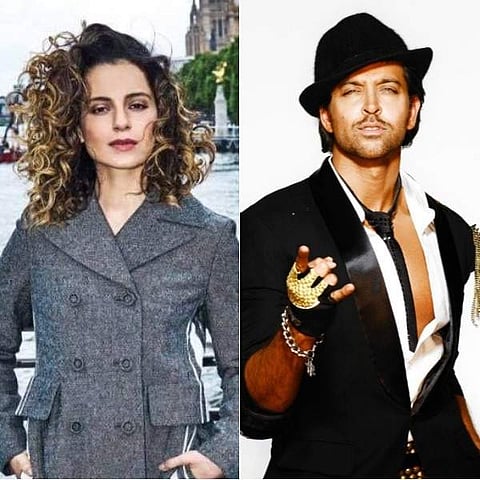 Actor Kangana Ranaut and Hrithik Roshan (Photo | FB)