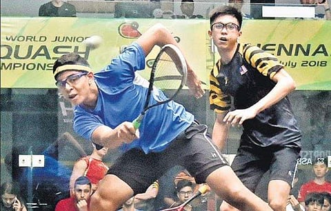 Action from the World Junior Squash Championship in Chennai. (P Jawahar | EPS)