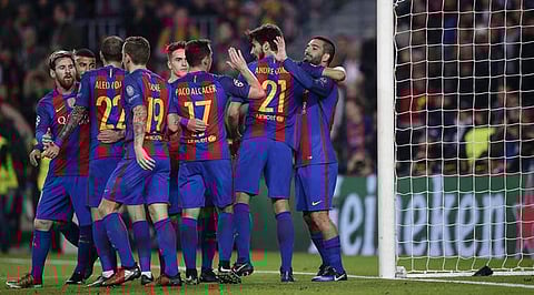 Barcelona football team (File | AP)