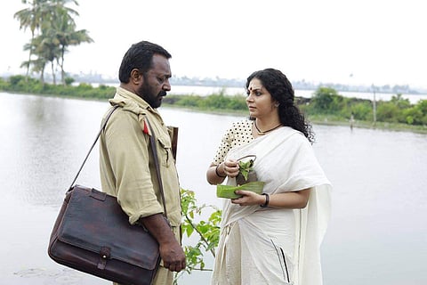 Renji Panicker, Asha Sarath in Bhayanakam.