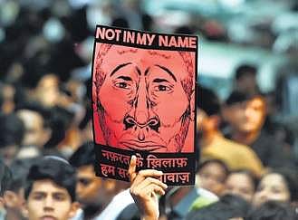 A protest ‘Not in My Name’  at Jantar Mantar in Delhi. (File photo)
