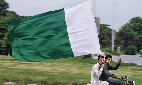Image of the Pakistan flag used for representational purposes only. (Photo | File/AP)