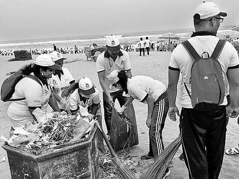 Clean drive on Puri beach ahead of Hockey Men’s World Cup Bhubaneswar 