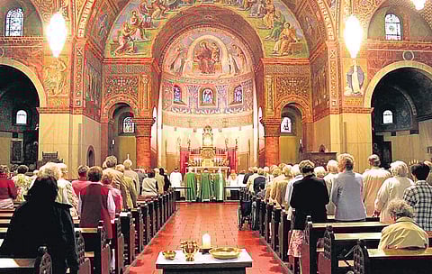 The church bears the cross