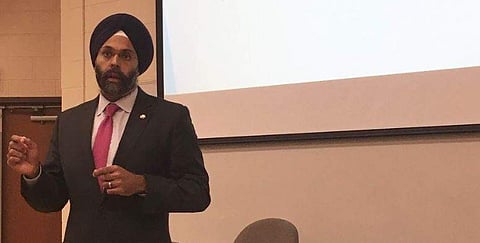 America's first Sikh-American Attorney General Gurbir Grewal. (Photo | Twitter screengrab)