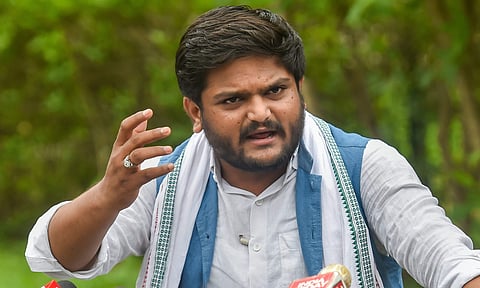 Patidar leader Hardik Patel (Photo | PTI)