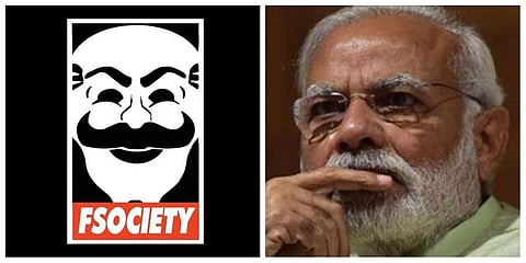 French security expert Elliot Alderson has now challenged Prime Minister Narendra Modi to make his Aadhaar number public (Photos | Twitter, PTI)