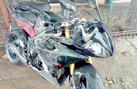 Nishaad’s friends informed that his bike was speeding at about 120 kmph