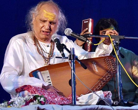 Mewati-Gharana music maestro Pandit Jasraj was awarded the Padma Shri in 1975, the Padma Bhushan in 1990 and the Padma Vibhushan in 2000. (Photo | PTI)
