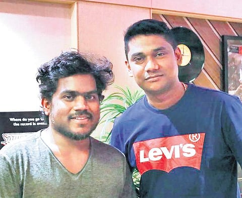 Sam CS with Yuvan Shankar Raja.