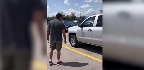 A screen grab from the video posted on Youtube.