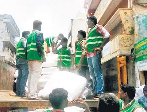 Officials say the plastic bags were brought from Salem