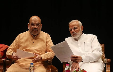 Prime Minister Narendra Modi and  Union Home Minister Amit Shah
