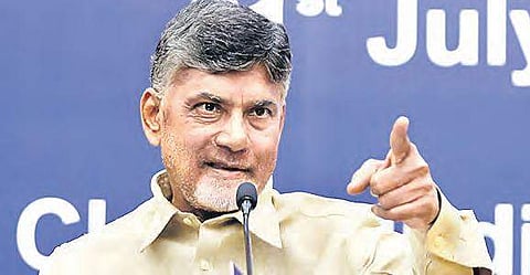 Andhra Pradesh Chief Minister N Chandrababu Naidu | Express