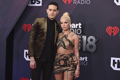 G-Eazy and Halsey at the iHeartRadio Music Awards.(Photo| AP)