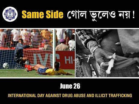 Kolkata Police memes using pun involving football World Cup