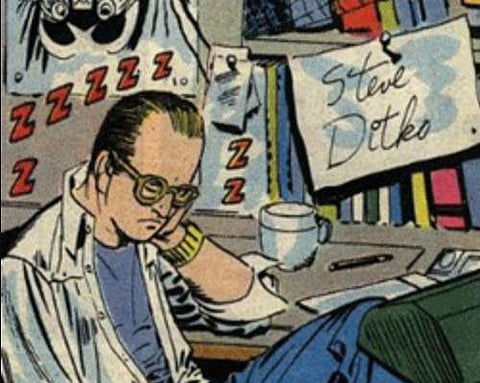 Self-portrait by Steve Ditko.