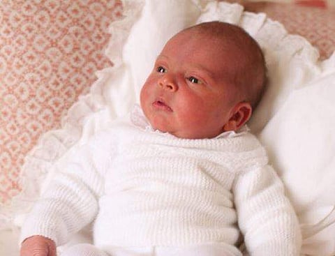 Prince William and Kate Middleton's son, Prince Louis. (Photo | Twitter/Kensington Palace)