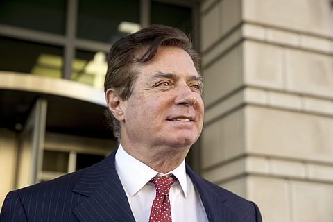FILE - In this Thursday, Nov. 2, 2017, file photo, Paul Manafort, President Donald Trump's former campaign chairman, leaves Federal District Court, in Washington. | AP