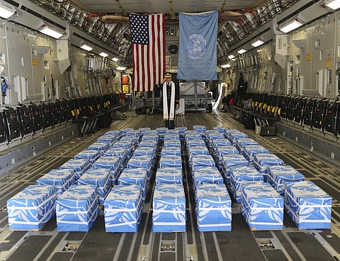 North Korea provided just one dog tag with 55 sets of war remains