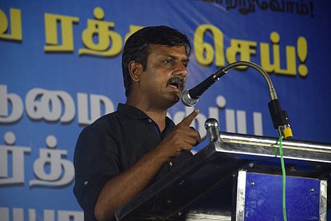 Activist Thirumurugan Gandhi (Photo | May 17 Facebook)