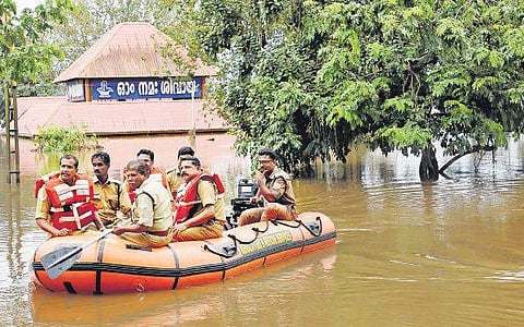 Fire and Rescue officers  conducting checks  Melton Antony