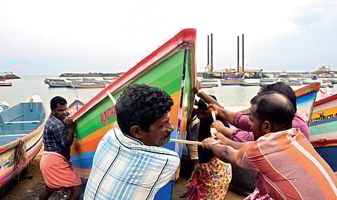 The recurring mishaps in mid-sea involving ships ramming into fishing vessels are creating fear in the fishermen community (File | EPS/BP Deepu)