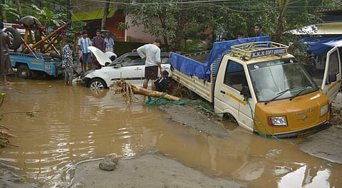 The police have advised people to stay indoors until the water recedes (EPS | Manu R Mavelil)