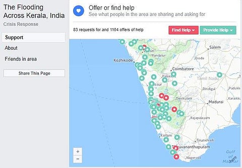 ‘Mark Yourself Safe’ button in the ‘Flooding Across Kerala, India Crisis Response’ page is helping hundreds share their anguish