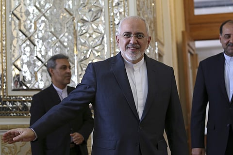 Iranian Foreign Minister Mohammad Javad Zarif arrives for a meeting with his North Korean counterpart Ri Yong Ho in Tehran, Iran. (Photo | AP)