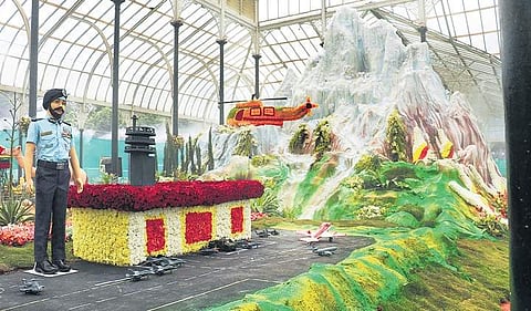 The theme for this year's flower show pays tributes  to the Indian Defence  (EPS | Pandarinath B)