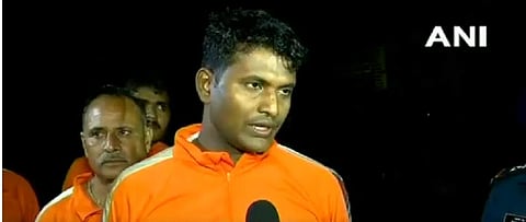 NDRF officer Kanhaiya Kumar. (Photo | twitter @ANI)