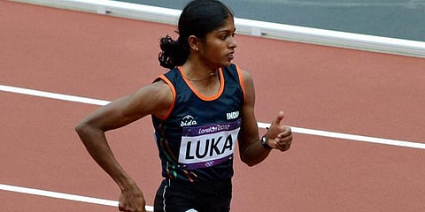 Middle-distance runner Tintu Luka (File photo | PTI)
