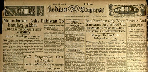 Let us take a look at how The New Indian Express reported the Indian Independence in 1947.