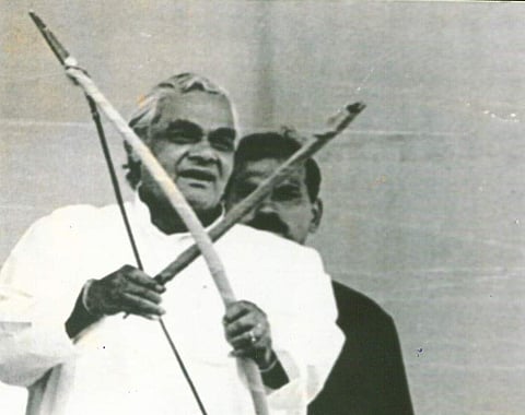 A photo of former prime minister Atal Bihari Vajpayee from September 1996 at New Delhi (File | EPS)