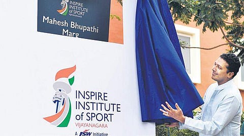Former tennis star Mahesh Bhupathi during the inauguration of IIS on Wednesday