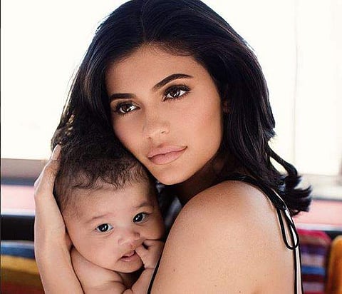 Kylie Jenner with Stormy. (Photo: Instagram)