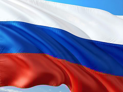 Russia flag used for representational purpose.
