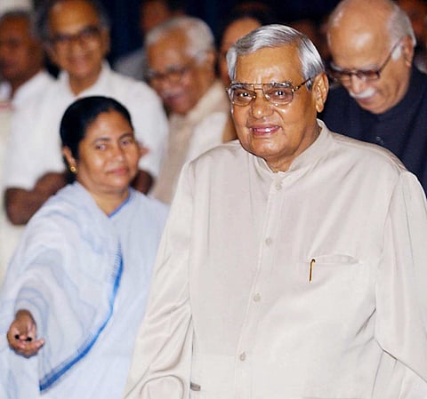 Atal Bihari Vajpayee, The 10-time Lok Sabha member announced his retirement from politics in 2005. (Photo|PTI)