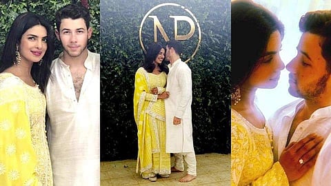 Priyanka Chopra and American singer Nick Jonas officially announced their engagement after a pooja ceremony held at the actor's residence in Mumbai, ending months of speculation about their relationship. (Photos | Instagram)
