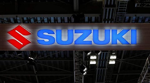 The logo of Suzuki Motor Corp. is pictured at the 45th Tokyo Motor Show in Tokyo, Japan. (File Photo | Reuters)