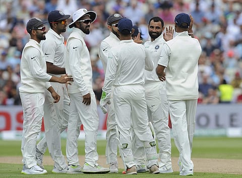 On the opening day of the first Test here, Shami took 2-64 while R Ashwin returned with figures of 4 for 60 to help India restrict England to 285-9. (Photo | AP)