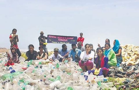 The clean up drive conducted by Friends of Marine Life