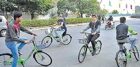 Due to larger population, Koramangala and Indiranagar  will have more cycles than other areas