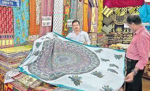 National handloom festival being held at VJT hall in  Thiruvananthapuram  B P Deepu