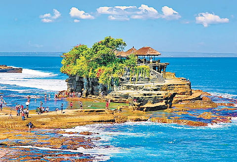 Tanah Lot Temple in Bali.