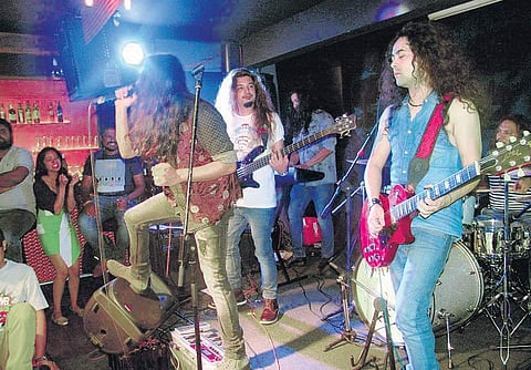 City-based band Girish and the Chronicles performing at Take 5