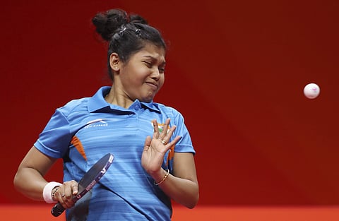 Indian table tennis player Mouma Das | AP
